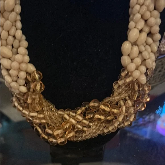 Elegant Multi-Strand Beaded Necklace - Picture 2 of 5